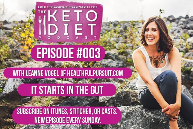 The Keto Diet Podcast Episode #003: It Starts in the Gut #healthfulpursuit #fatfueled #lowcarb #keto #ketogenic #lowcarbpaleo 