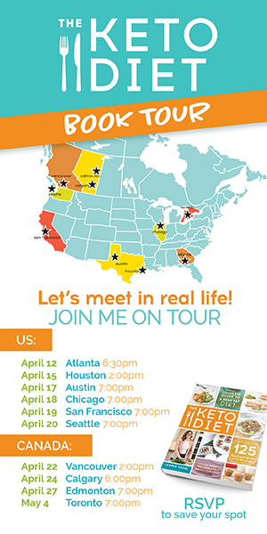 The Keto Diet paperback book tour