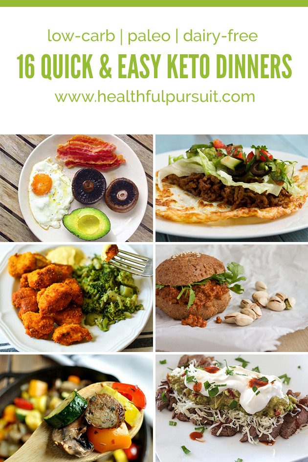 Quick and Easy Keto Dinners #keto #lowcarb #highfat #paleo #theketodiet #fatfueled #lchf #hflc