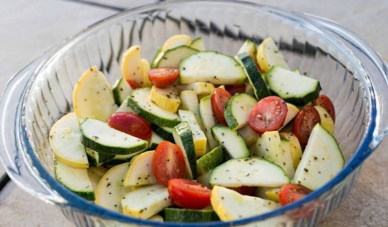 Summer Zucchini and Squash Salad with Tomatoes