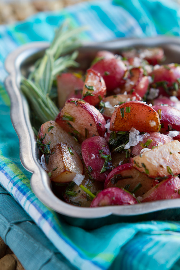 Roasted Radishes with Fresh Herbs