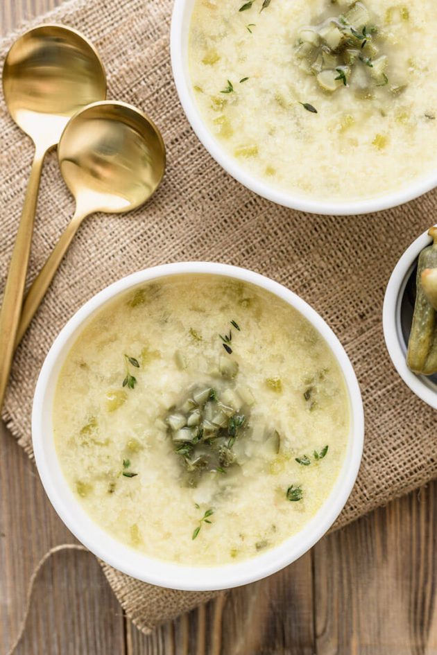 Keto Dill Pickle Soup