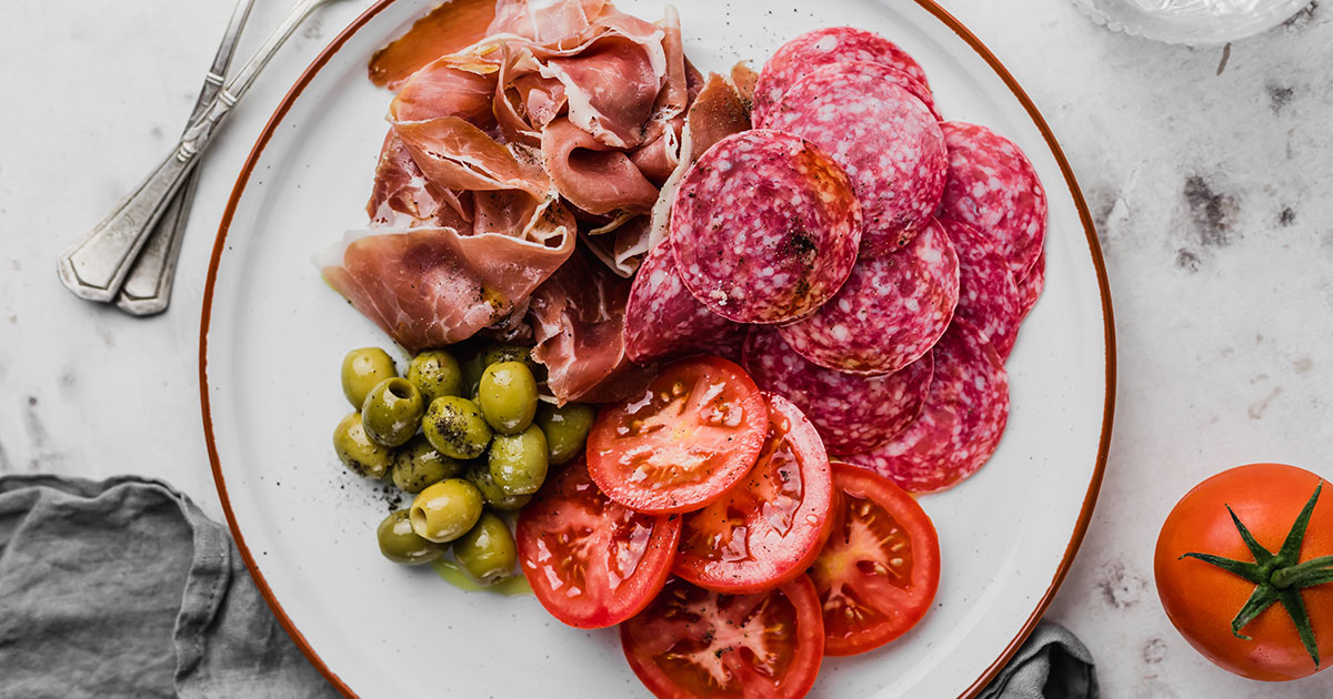 Meat and Olive Plate Keto Lunch Healthful Pursuit