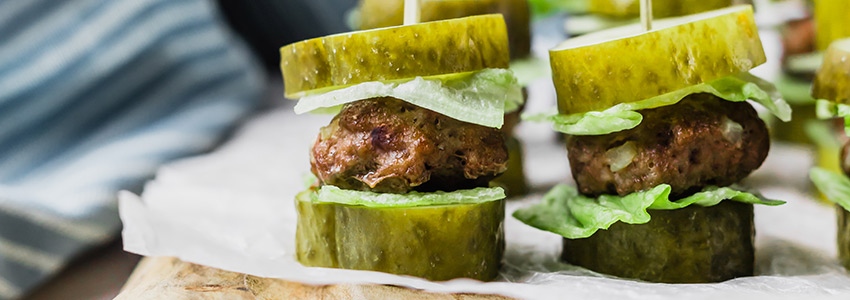 Low-Carb Burger Bites