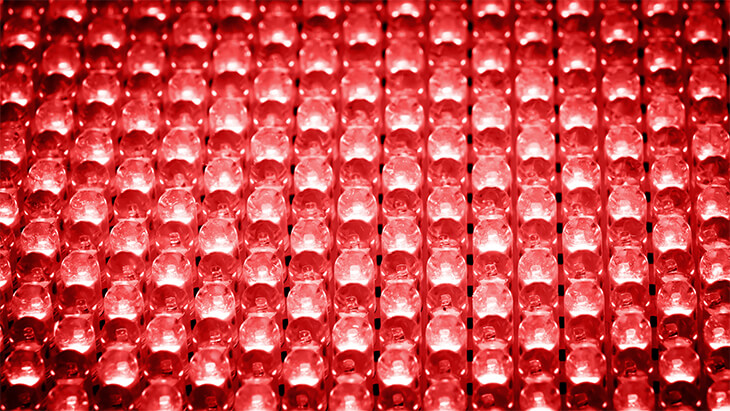 Red LED lights
