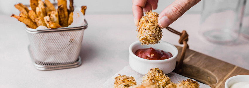 Breaded Chicken Pieces and Keto Fries - Healthful Pursuit