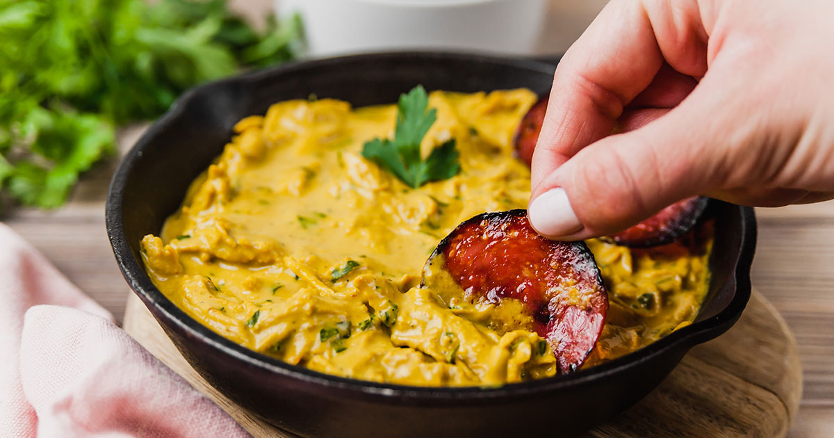 Salami Crackers and Dairy-free Chicken Dip - Healthful Pursuit