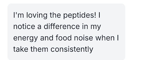 Screenshot of messages giving feedback