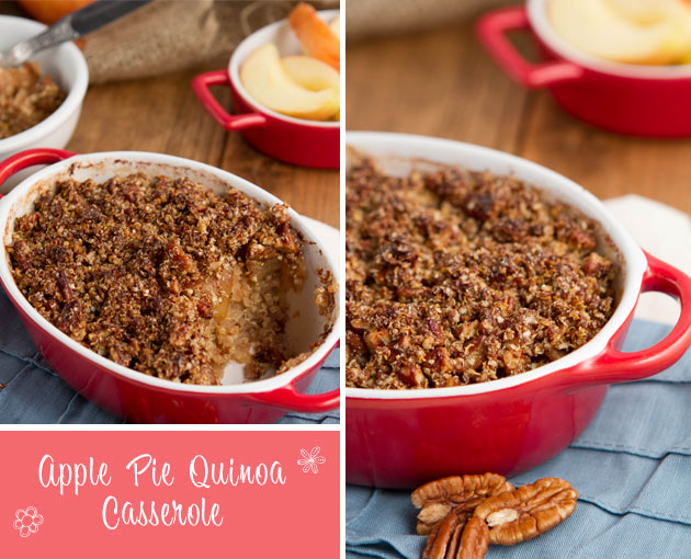 Apple Pie Quinoa Breakfast Casserole