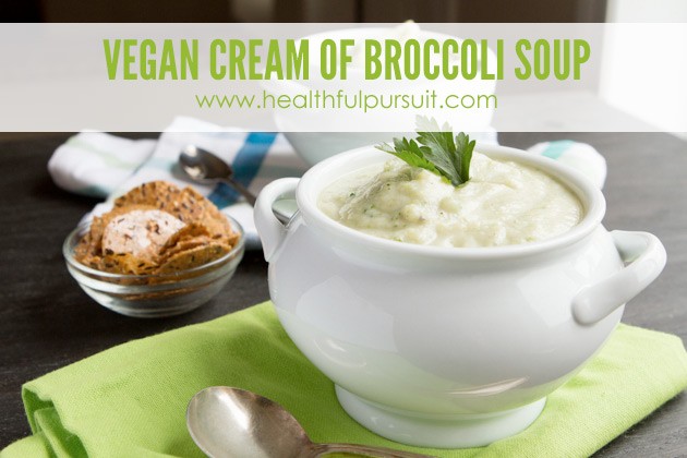 Vegan Cream of Broccoli Soup #keto #lowcarb #paleo