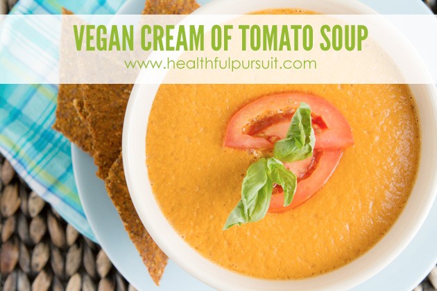 Vegan Low Carb Cream of Tomato Soup #keto #lowcarb #paleo