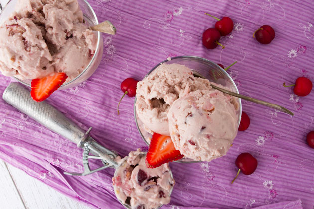 Cherry Chunk Protein Ice Cream from Healthful Pursuit