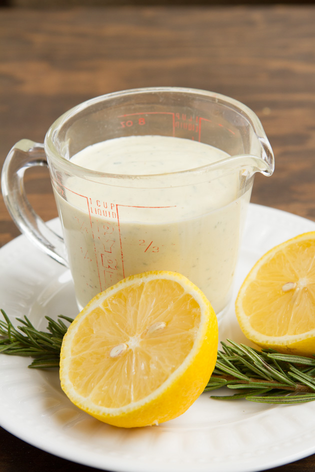 Creamy Lemon Rosemary Salad Dressing  Healthful Pursuit