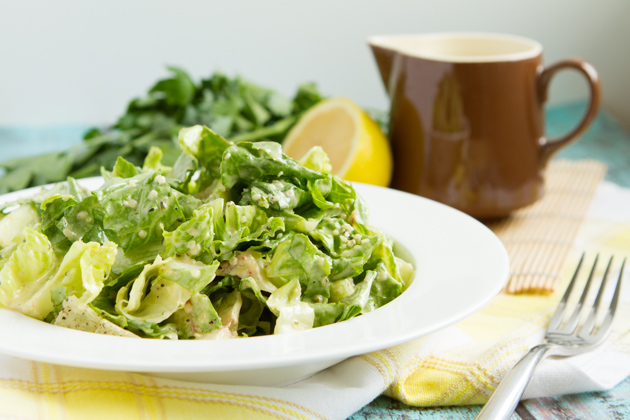 Dairy-free Caesar Salad Dressing with MCT Oil