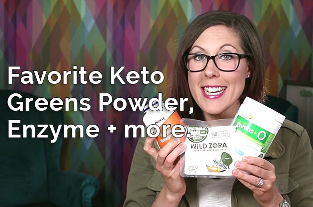 My Favorite Keto Greens Powder, Enzyme, and Snack. #keto #lowcarb #highfat