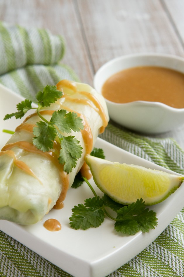 Low-Carb Spring Rolls with Ginger Dipping Sauce #lowcarb #keto #highfat #hflc #lchf