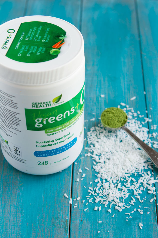 No Sugar! Daily Greens Fat Bomb Truffles (dairy-free) made with greens powder!