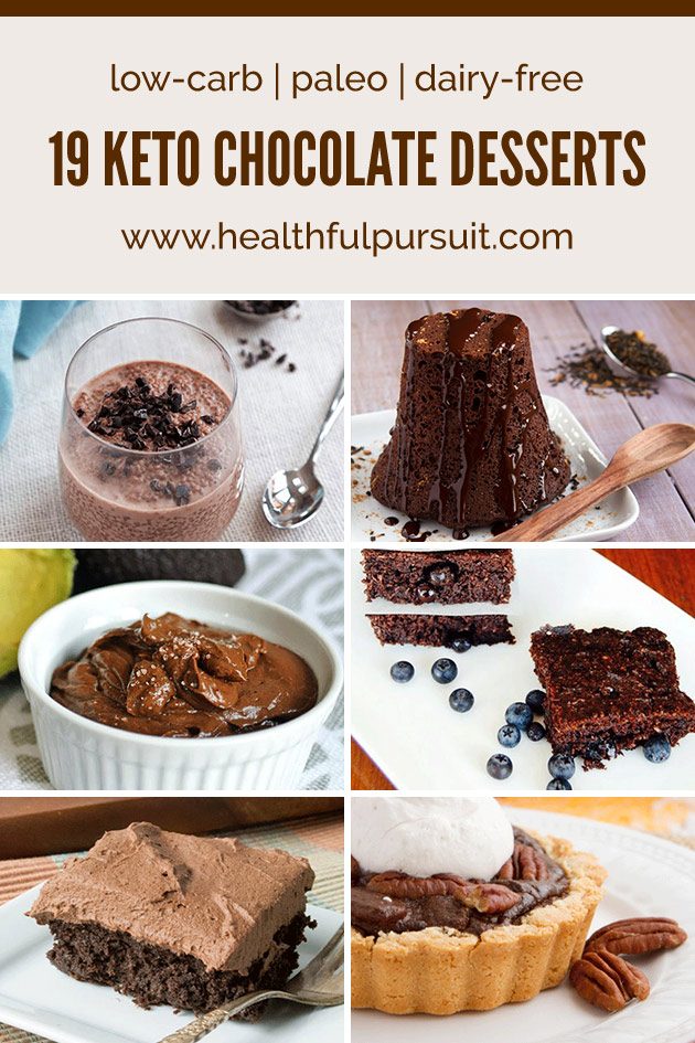 No Sugar! Keto Chocolate Desserts #keto #lowcarb #highfat #paleo #chocolatelovers