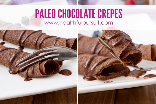 Grain-free and Dairy-free Chocolate Crepes -- The Most Popular Recipes #grainfree #paleo #dairyfree