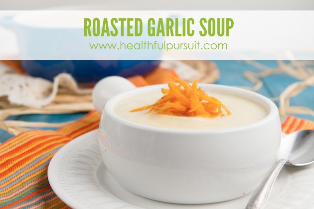 Roasted Garlic Soup #keto #lowcarb #paleo