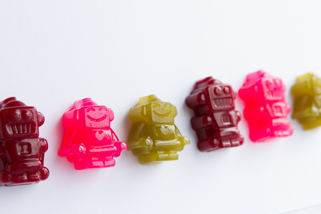 Homemade Robot Gummy Candy