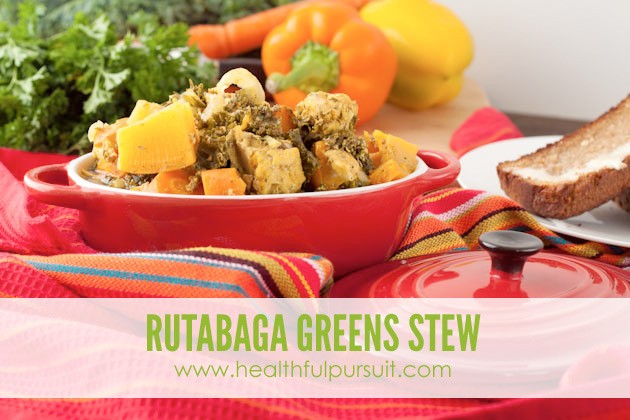 Rutabaga Greens Stew #keto #lowcarb #paleo