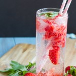 Strawberry Basil Italian Lemonade #vegan #sugarfree #keto #lowcarb #paleo